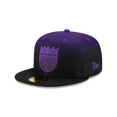 Sacramento Kings Gorra | New Era NBA Back Half 59fifty Fitted Cap Mexico - Grises